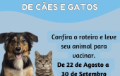 CAMPANHA DE VACINAÇÃO ANTIRRÁBICA DE CÃES E GATOS